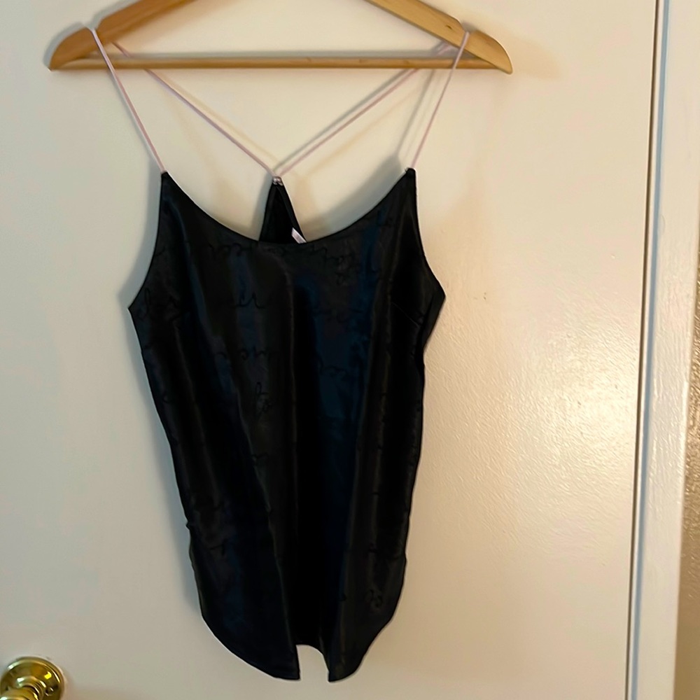 Victoria’s Secret Satiny Black Tank Top in S
